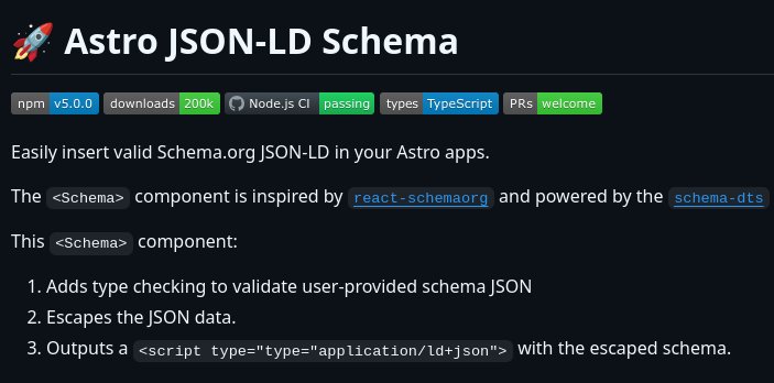 The astro schema package is reaching a nice milestone, so I thought I’d share it with you, go <a href="/astrodotbuild/">Astro</a> 🚀