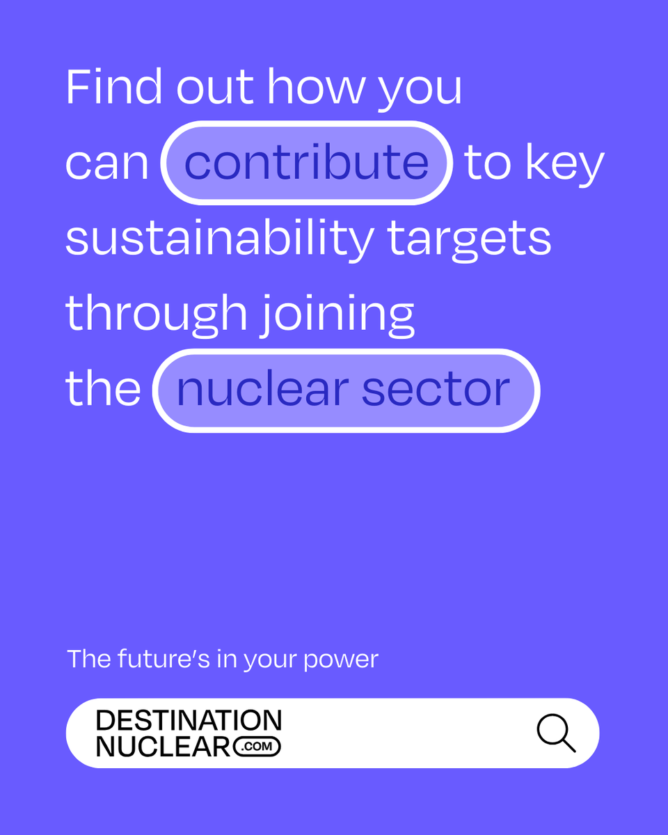 Dest_Nuclear's tweet image. Considering a career where innovation sparks real change?🌟 
 
Nuclear engineering offers diverse roles, from systems to structural, all crucial for a sustainable and secure future. 
 
Check out: destinationnuclearcareersportal.co.uk
 
#DestinationNuclear #JobsinEngineering