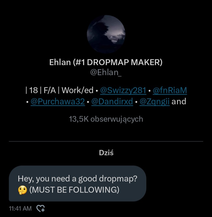 Ehlan (#1 DROPMAP MAKER) tweet media