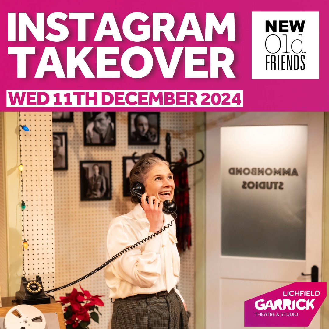 Lichfield Garrick 🎭 (@the_garrick) on Twitter photo ☎️ We're just calling to say...<a href="/newoldfriends/">New Old Friends</a> are taking over our Instagram this Wednesday! 📣
Tune in for festive frolics throughout the day with the cast of CHRISTMAS PRESENT & CORRECT!🎄🎉
🎟️ lgtl.ink/CPAC
#GarrickXmas ☎️ We're just calling to say...<a href="/newoldfriends/">New Old Friends</a> are taking over our Instagram this Wednesday! 📣
Tune in for festive frolics throughout the day with the cast of CHRISTMAS PRESENT & CORRECT!🎄🎉
🎟️ lgtl.ink/CPAC
#GarrickXmas