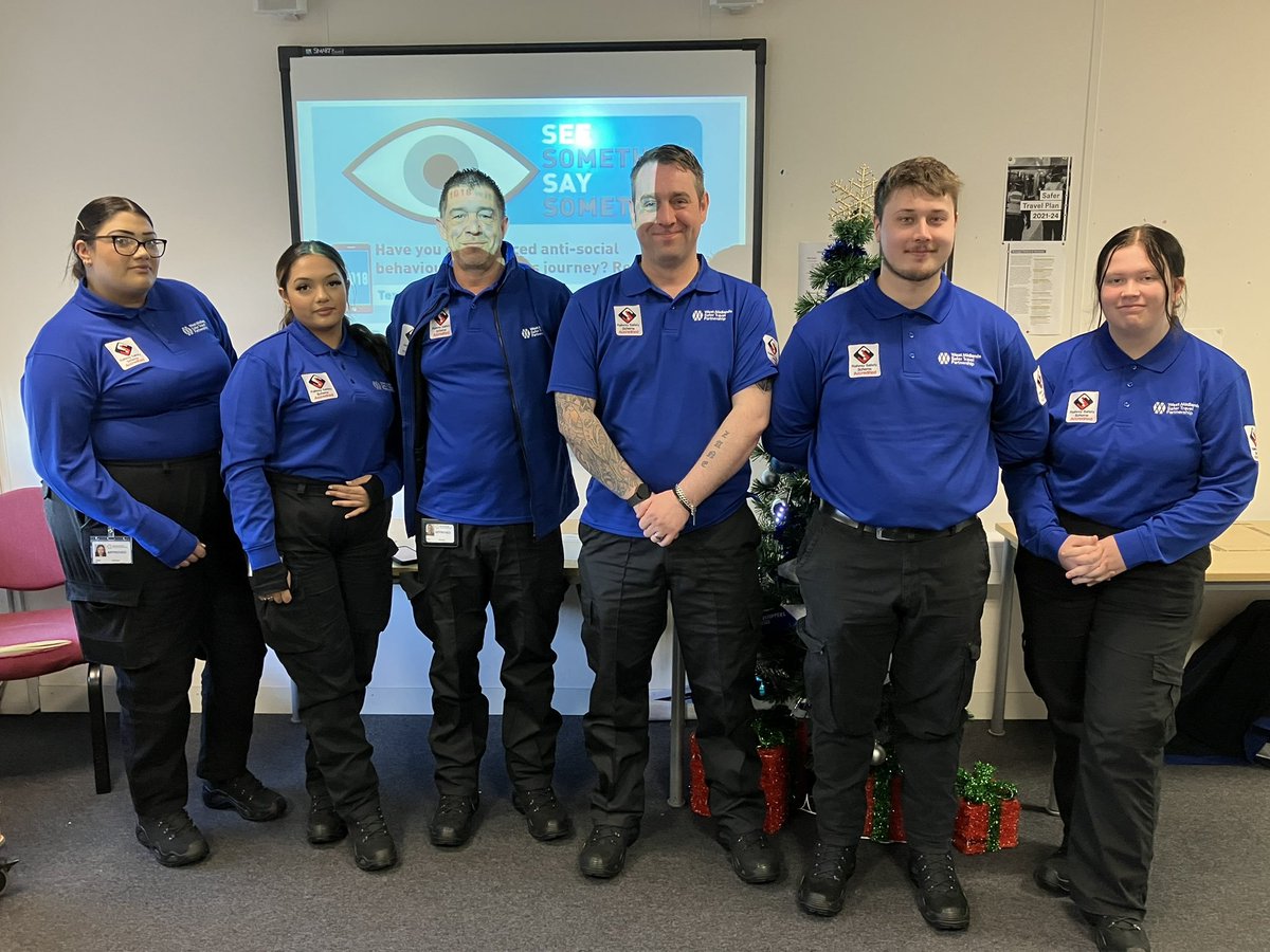 TransportForWM's tweet photo. We've boosted our Transport Safety Officer team to 16 full-time officers! 🛡️ Their job is to keep you safe across the West Midlands network.

If you see inappropriate or antisocial behaviour – Report it. Text “SeeSay” + details to 81018 📱 https://t.co/p8uBY5L4RB