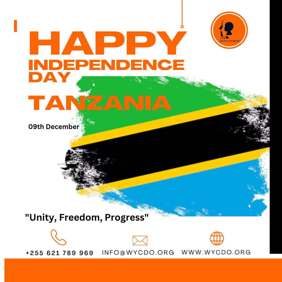 On this special day, we join the people of Tanzania in celebrating 63 years of independence, unity, and progress. 

As  an organization committed to empowerment and development, we pledge to  continue supporting initiatives that uplift communities and drive  positive change.