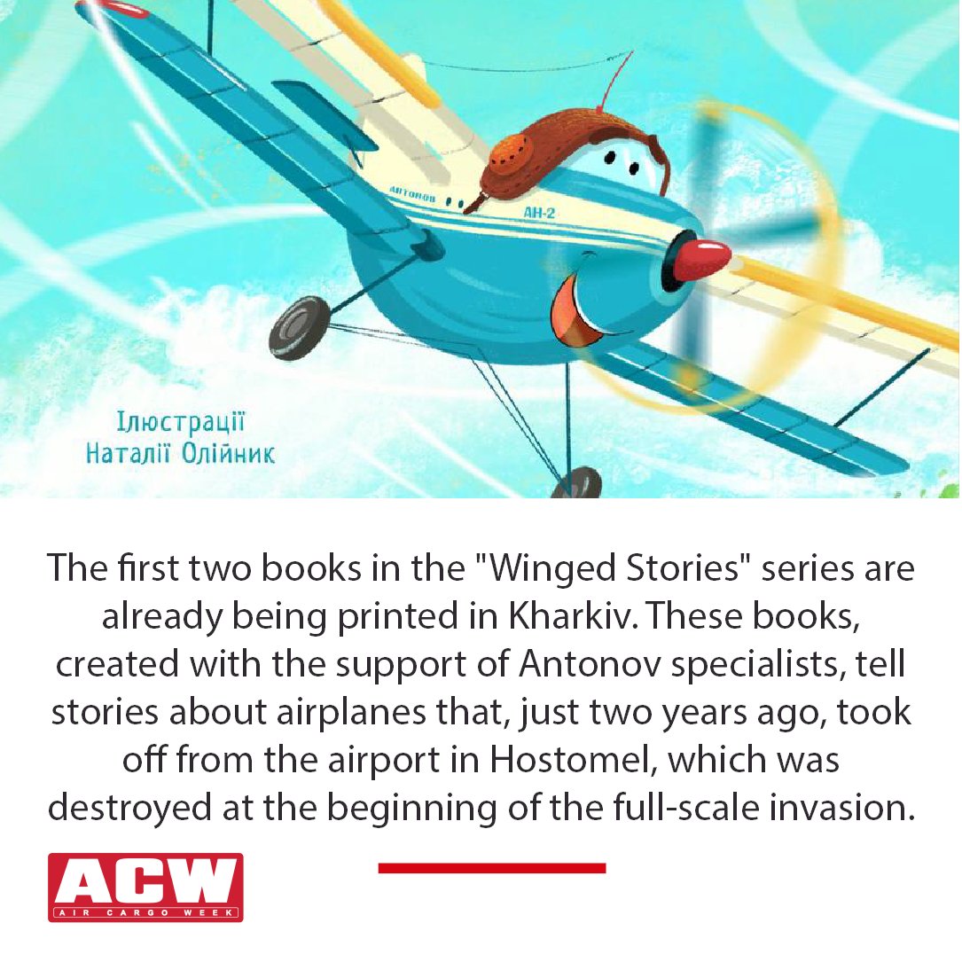 aircargoweek's tweet photo. ANTONOV Airlines, in collaboration with Vivat Publishing, has announced the start of a unique partnership aimed at supporting Ukrainian children affected by the war.

hashtag#aircargo hashtag#antonovairlines hashtag#aircargoweek https://t.co/VTeBFGeBAj