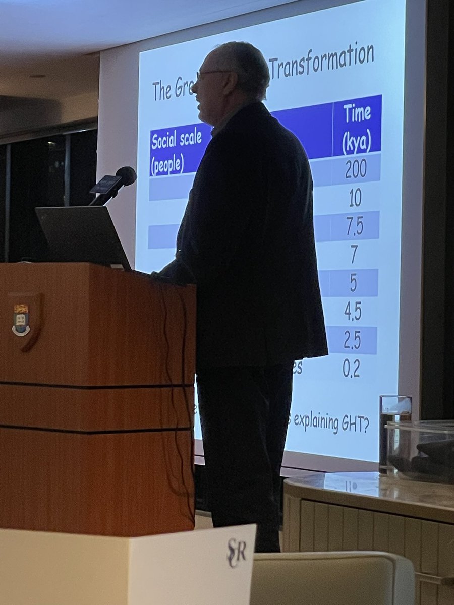 anu_ceh's tweet photo. Professor Peter Turchin gives the dinner keynote address:
“The Great Holocene Transformation: What Complexity Science Tells Us about the Evolution of Complex Societies” #AHEC2024 @QuantHistoryHKU https://t.co/yTBS8A4RLV