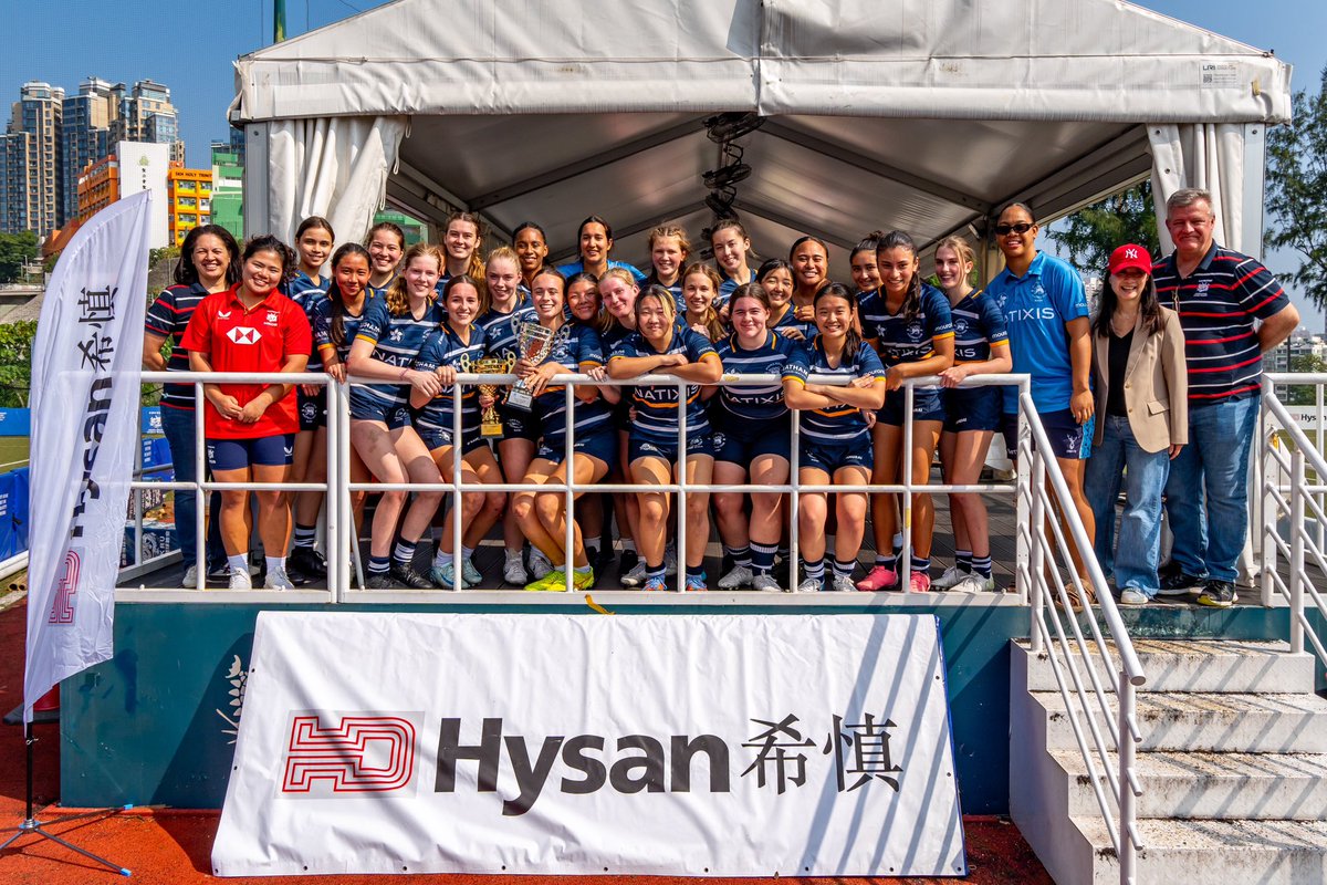 HongKongRugby's tweet photo. Your Hysan Youth Girls Champions 🏆
A remarkable achievement by Hong Kong Football Club, who swept the board this year by securing both the League and Grand Championship titles in the U14, U16, and U18 categories!
#hkrugby #AGameForAll https://t.co/Cu0CZzEXEF