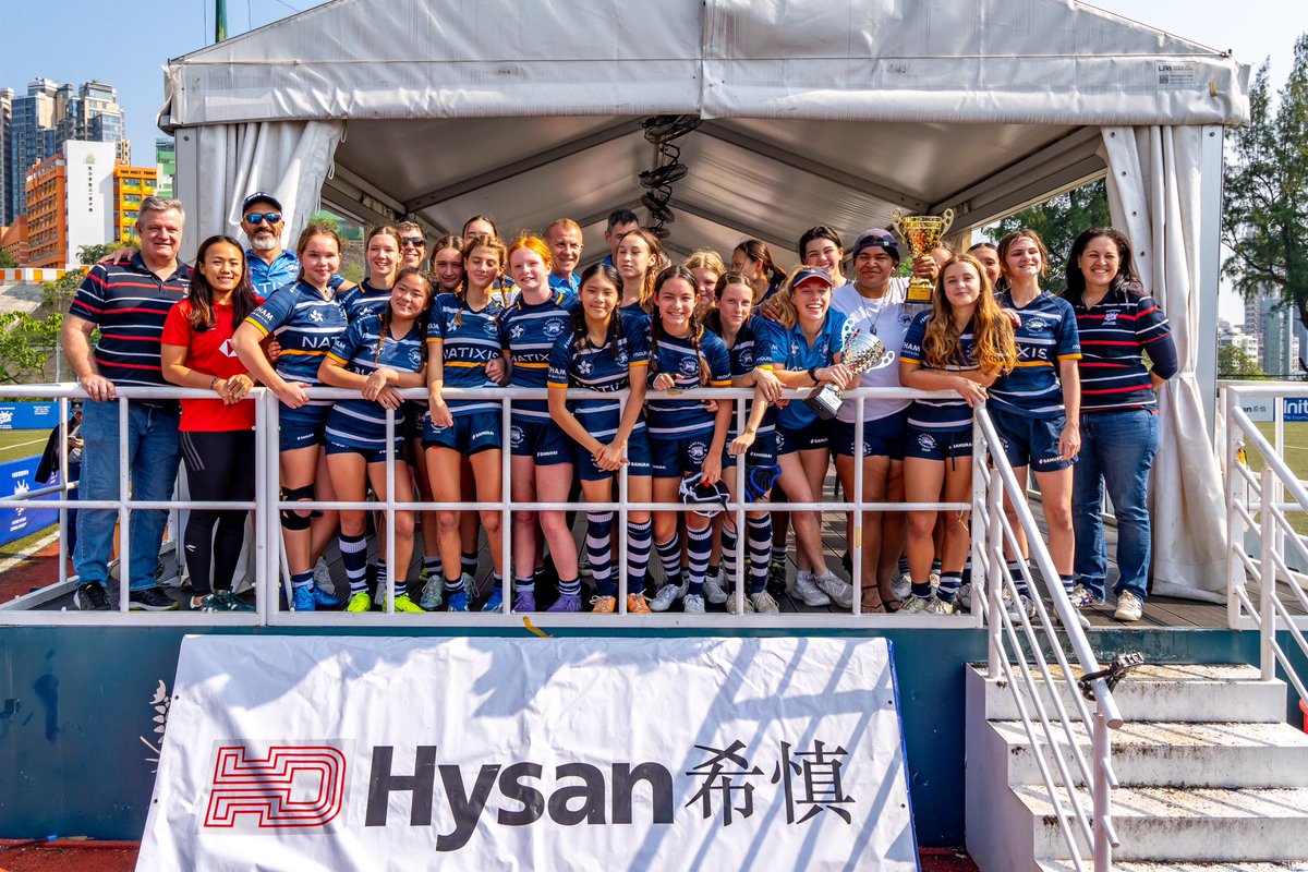 HongKongRugby's tweet photo. Your Hysan Youth Girls Champions 🏆
A remarkable achievement by Hong Kong Football Club, who swept the board this year by securing both the League and Grand Championship titles in the U14, U16, and U18 categories!
#hkrugby #AGameForAll https://t.co/Cu0CZzEXEF