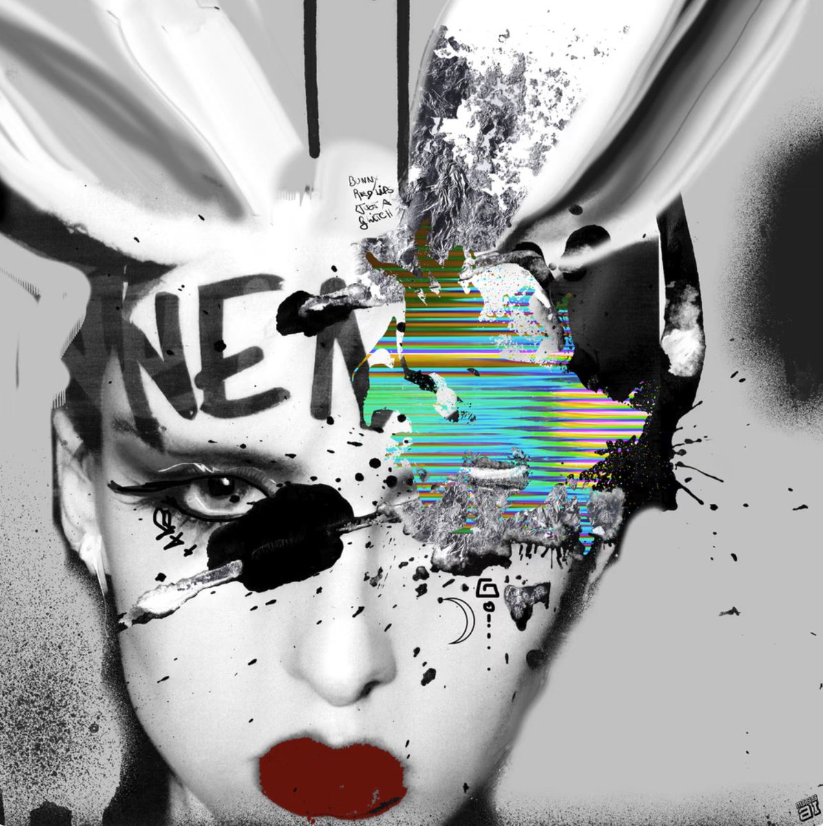 Hemera of Soul Brds

Bunny
Red
Lips,
just
a glitch.

Poem inscribed onto her Soul Brd face and the blockchain. 

#AI #soulbrds #cryptoart #nfts