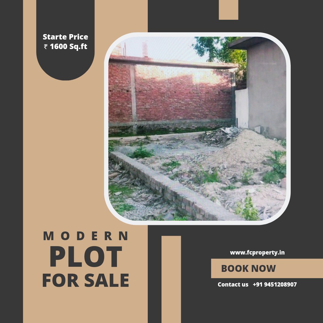 fcproperty07's tweet photo. https://t.co/feeXIjaXKK
◆PLOT DETAILS◆
● Ready to move plot 
● Main road se doori _ 400 miter 
●Total plot:- 8000 Sq.ft
● Depth- 45
● Road - 22 fit 
● Facing- east 
● Price:-  1600 Sq.ft
● Location:- Near tender hearts school Adhar Kheda  kursi road (Lucknow)
9451208907 https://t.co/Uhi99UTN0B
