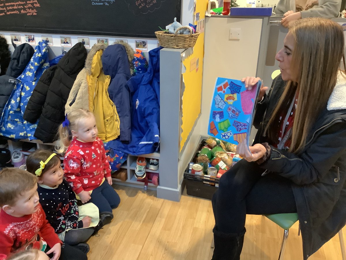 ElccHouston's tweet photo. The children enjoyed a Christmas story with Mrs Pollock. https://t.co/Z2mD8PXd88