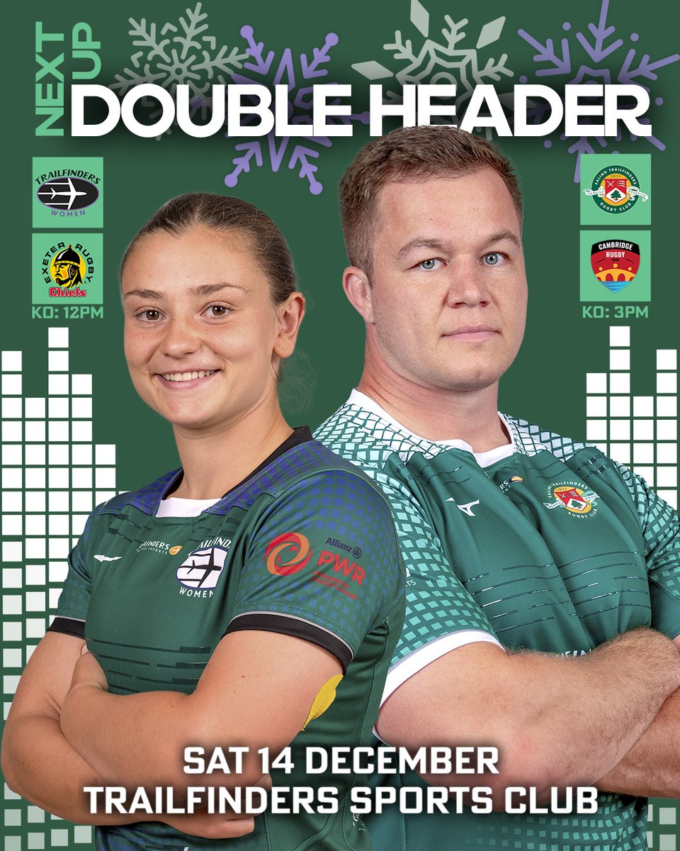 🖐️ 𝟱 𝗺𝗼𝗿𝗲 𝘀𝗹𝗲𝗲𝗽𝘀 𝘂𝗻𝘁𝗶𝗹 𝘁𝗵𝗲 𝗖𝗵𝗿𝗶𝘀𝘁𝗺𝗮𝘀 𝗗𝗼𝘂𝗯𝗹𝗲 𝗛𝗲𝗮𝗱𝗲𝗿 🎄

Tickets 🎁 tinyurl.com/ys9c2wd8

#FollowTheTrail 💚