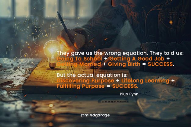 mindgarage_01's tweet photo. Unfortunately, a lot of people don’t realize this early enough, or don’t realize it at all…
#greatness #purpose #purposedrivenlife #purposeiseverything #wisdom #wisdomquotes #realitytalk #timeless #timelesz #projectenlightenment #projectinspiron https://t.co/U5sfER4rFX