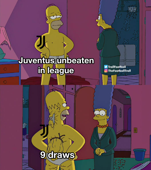 TrollFootball's tweet photo. Juventus in Serie A https://t.co/s8Y0u1PL8k