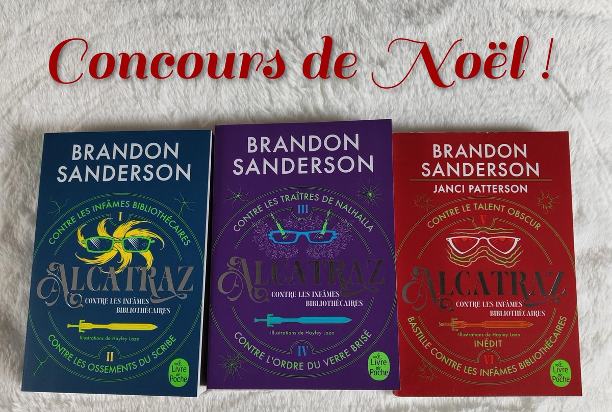 Gillossen's tweet photo. Et voici le joli #concours de Noël, avec cette réédition de l'Alcatraz de Brandon Sanderson !
Les règles pour participer : il faut être abonné à mon compte et re-poster ce message. Vous avez jusqu'au 12 décembre inclus pour tenter votre chance. :) https://t.co/HUXZxkQbBs