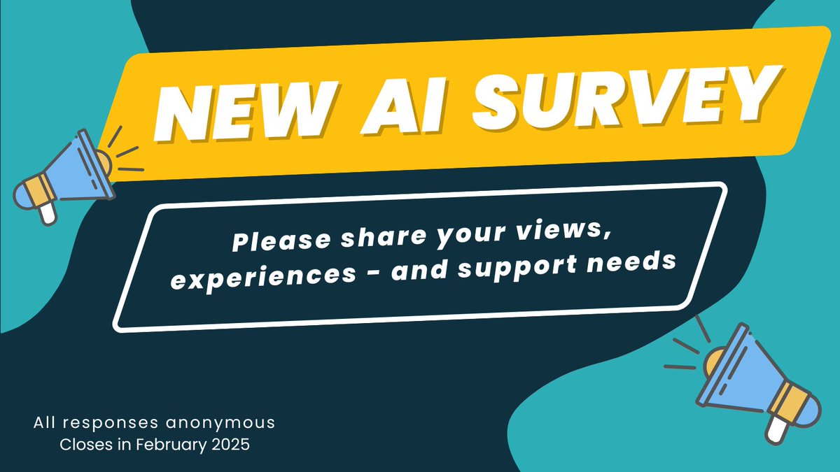 TechForGoodCAST's tweet photo. 📊 New AI survey!

If you work for a #charity or social impact org, please fill out this anonymous survey and share not just your thoughts on #AI, but what you really need: what support would be useful; what would you wish for in an ideal world? 🪄

👉 https://t.co/5RxGQFDrOn https://t.co/2kyt2hfrW6