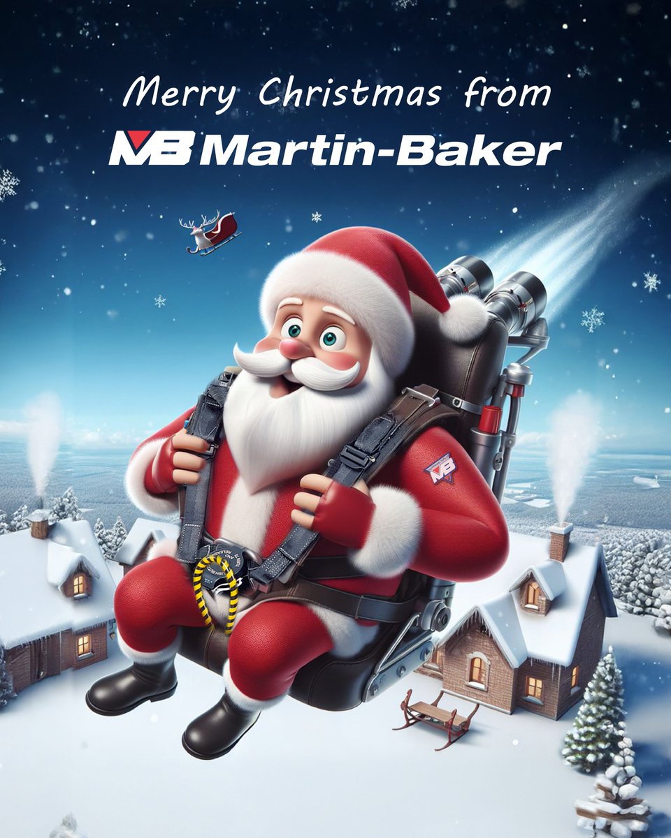 MB_EjectEject's tweet image. Wishing a very Happy Christmas from all at Martin-Baker 🎄🔻

#EngineeringForLife