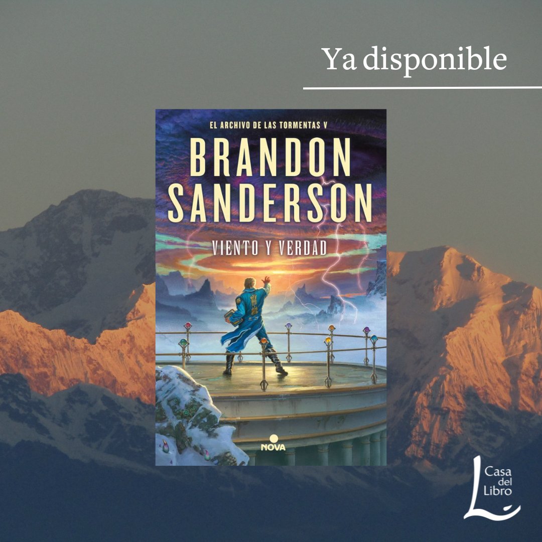 casadellibro's tweet photo. La esperada y explosiva conclusión del primer arco de El Archivo de las Tormentas, ¡ya disponible! 🙌📚

No te pierdas "Viento y verdad" de Brandon Sanderson, un final que no te dejará indiferente. 

👉https://t.co/Vbt852S4yL

@NovaCiFi @penguinlibros https://t.co/6lwkT8FT2s
