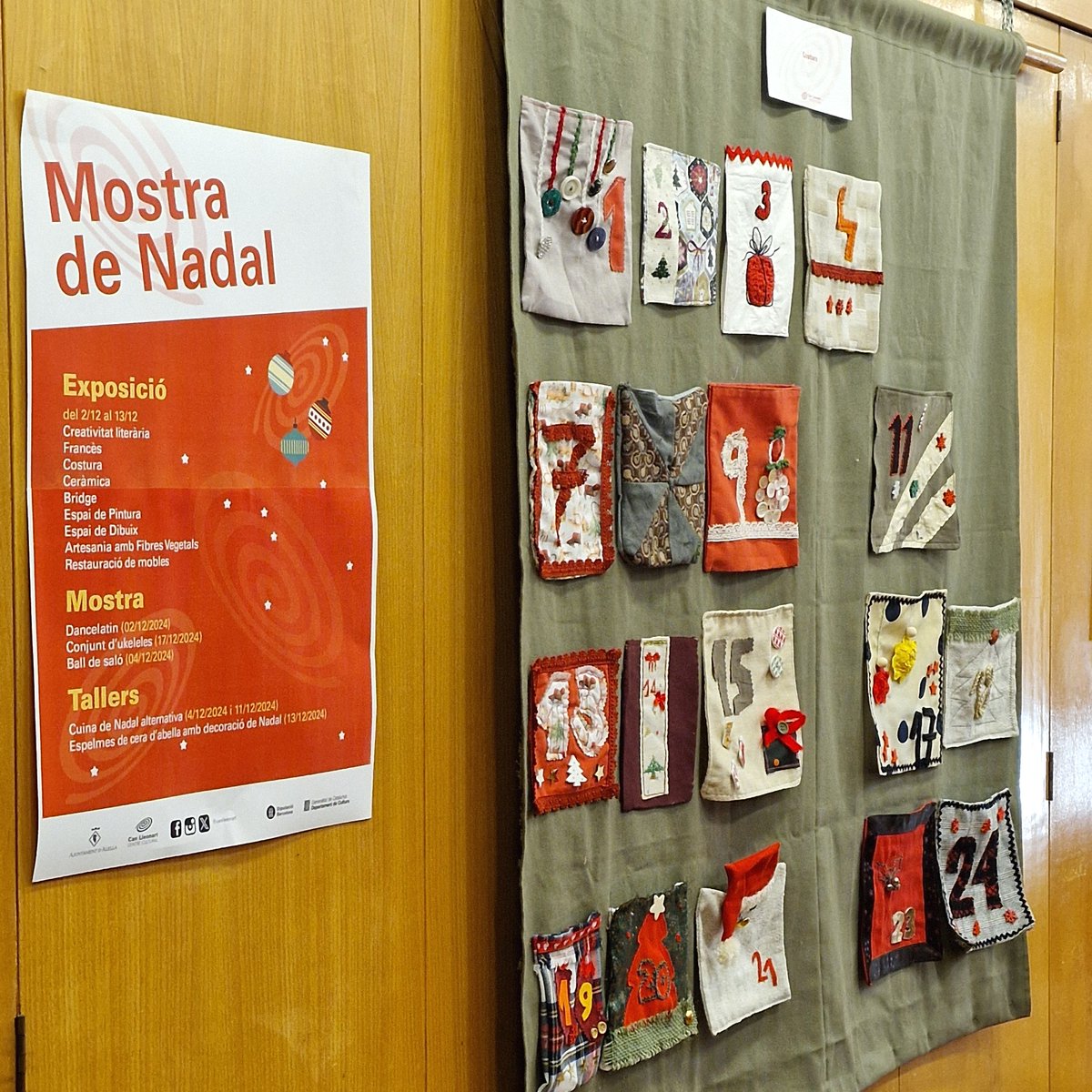ajalella's tweet photo. 🎄 Ja heu visitat la Mostra de Nadal de @canlleonart? #Alella #maresme 

📍 Teniu temps fins al 13 de desembre. No us perdeu les creacions fetes als cursos del Centre Cultural!

���� Gràcies a totes les persones que hi han participat. https://t.co/CFMdzazflp