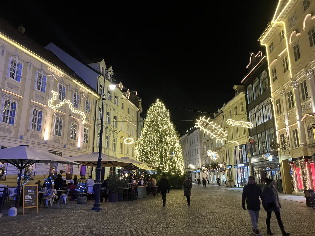 Anna_Dragos's tweet image. Xmas time at @UL_BioTech and in Ljubljana 🇸🇮 old town, this time bacteria are part of the exhibition🤩 Happy group members @AndreaFloccari, Maja Popović and Hannah Bonham🎄