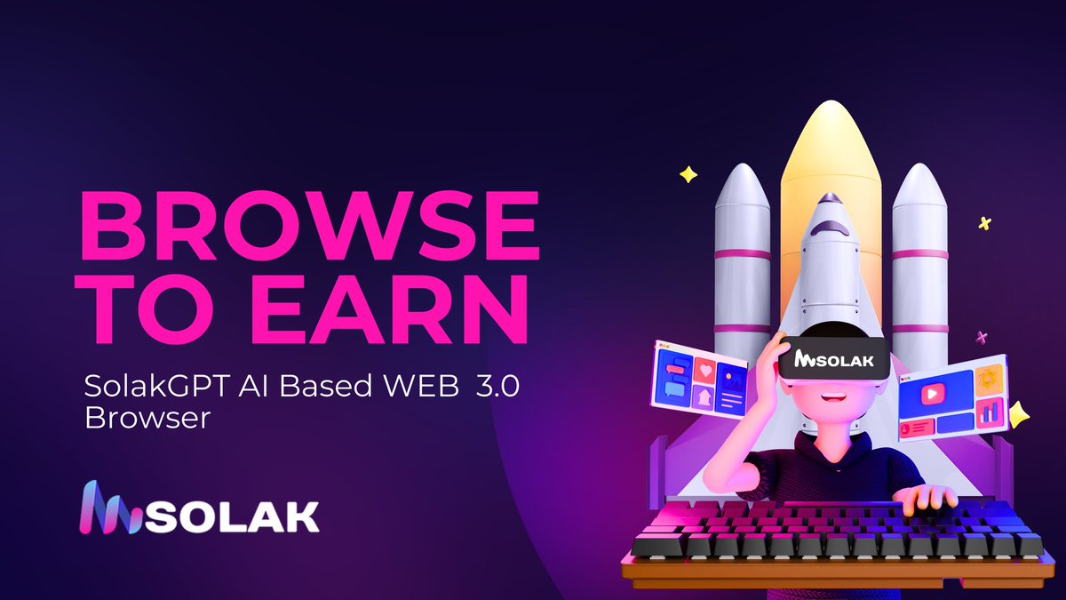 While our users anticipates Solak Browser full mainnet launch. We are working towards decentralised browsing made easy and rewarding with our approach of Browse-2-Earn Reward Model.

We aim to offer our community an end game to web3 browsing where users can browse on Solak