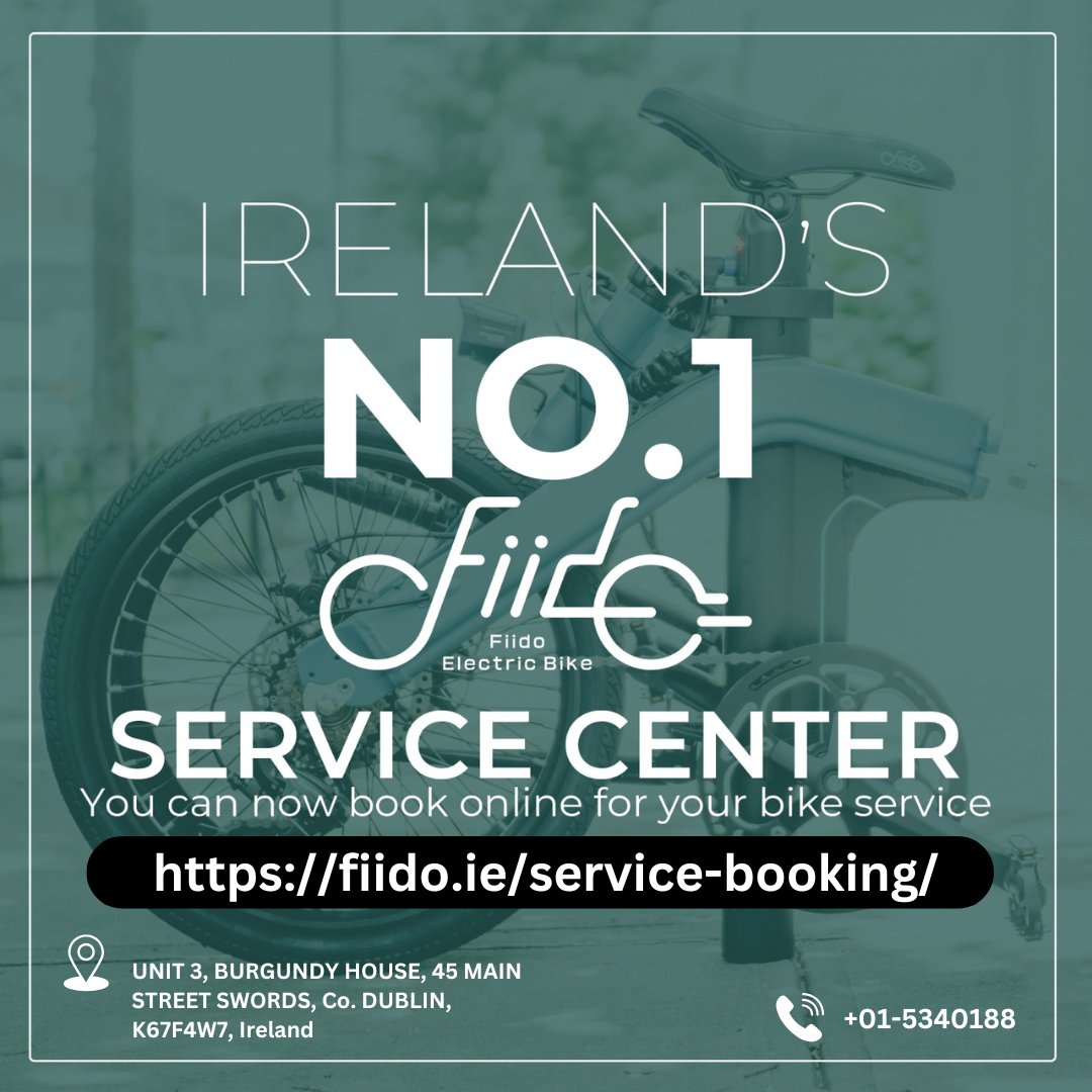 Ireland’s no. 1 fiido electric bike service center!
📍 location: unit 3, burgundy house, 45 main street swords, co. dublin, k67f4w7, ireland
🔗 book now:  fiido.ie/service-bookin…
📞 contact: +01-5340188
#fiidobikes #electricbikeservice #fiidoserviceireland #cyclescheme