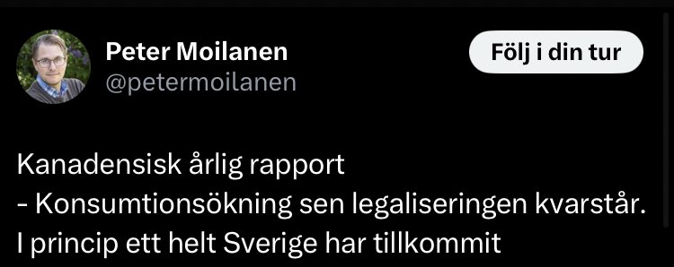 Föreningen Tryggare Ruspolitik – FTR tweet media