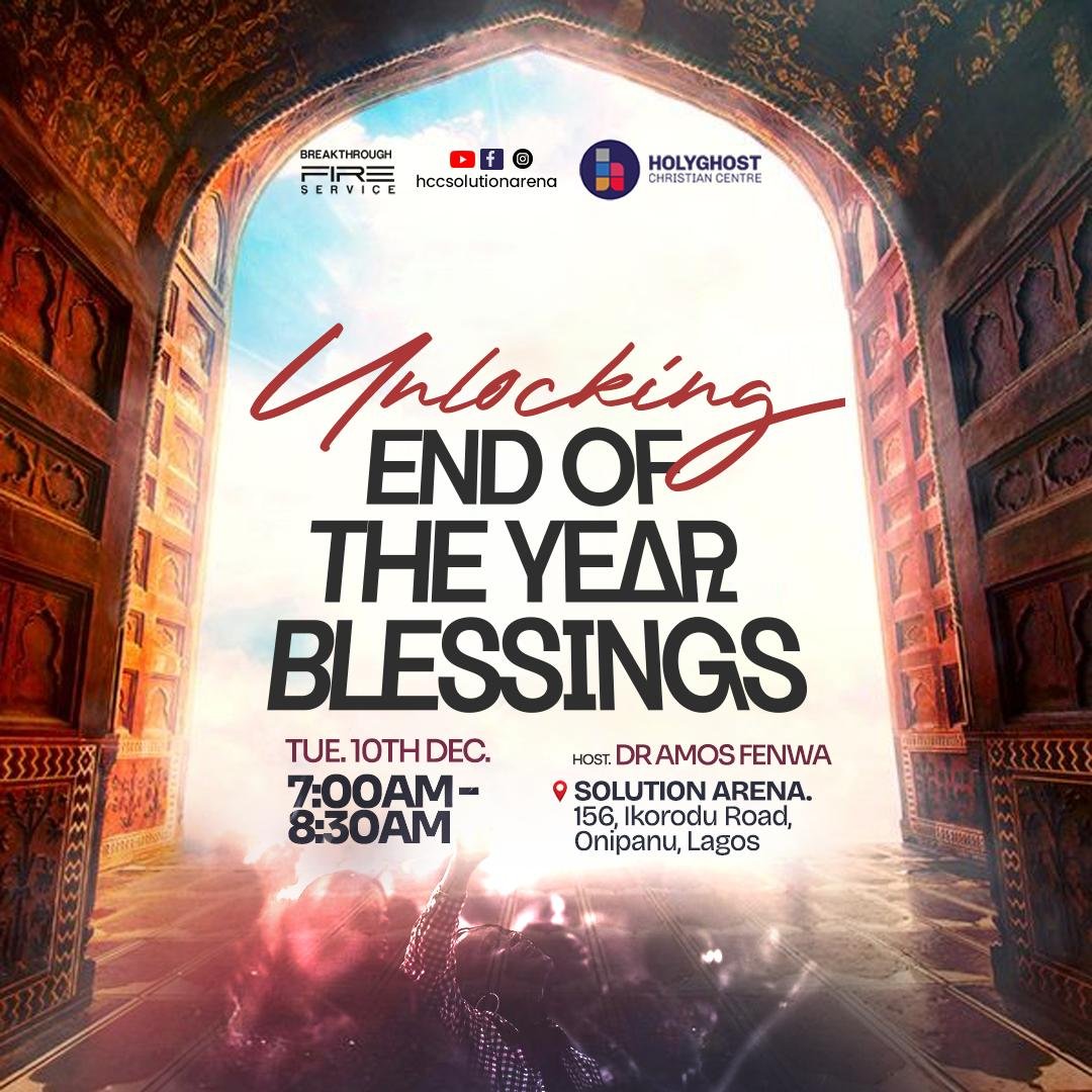 hcchq's tweet image. Step into divine blessings as we close the year!  
Join us for &apos;Unlocking End of the Year Blessings&apos;.

Let’s gather in faith and expectation for a powerful time in God’s presence! 🙏

Come expectant! 🔥

#BreakthroughFireService #HCCSolutionArena