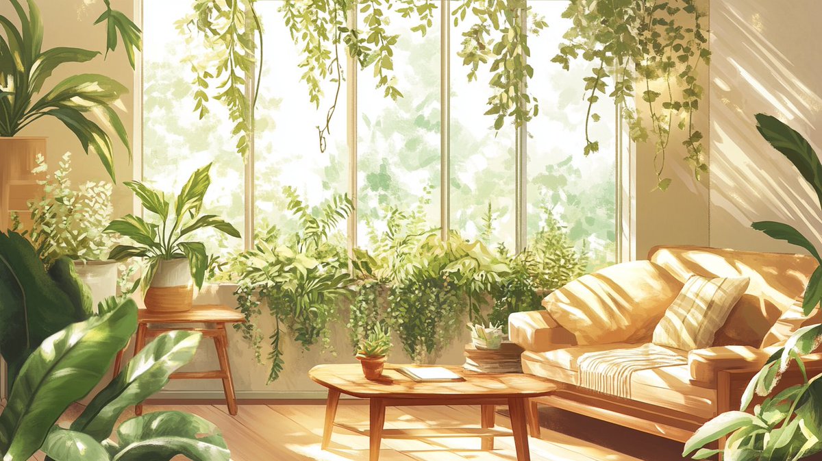 sozaiya_create's tweet photo. 🤍背景無料配布｜16:9

「観葉植物がいっぱいの部屋」

サムネ・配信・TRPG等にぜひどうぞ！
使用報告不要です♡

#まいにちなちゃフリ素 #フリー素材 #背景素材
🤍利用規約：https://t.co/OaLZsG9Tj7 https://t.co/sUHx45GSIf