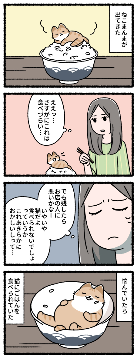 ねことわざ(4/5)
ねこまんま
猫に小判 