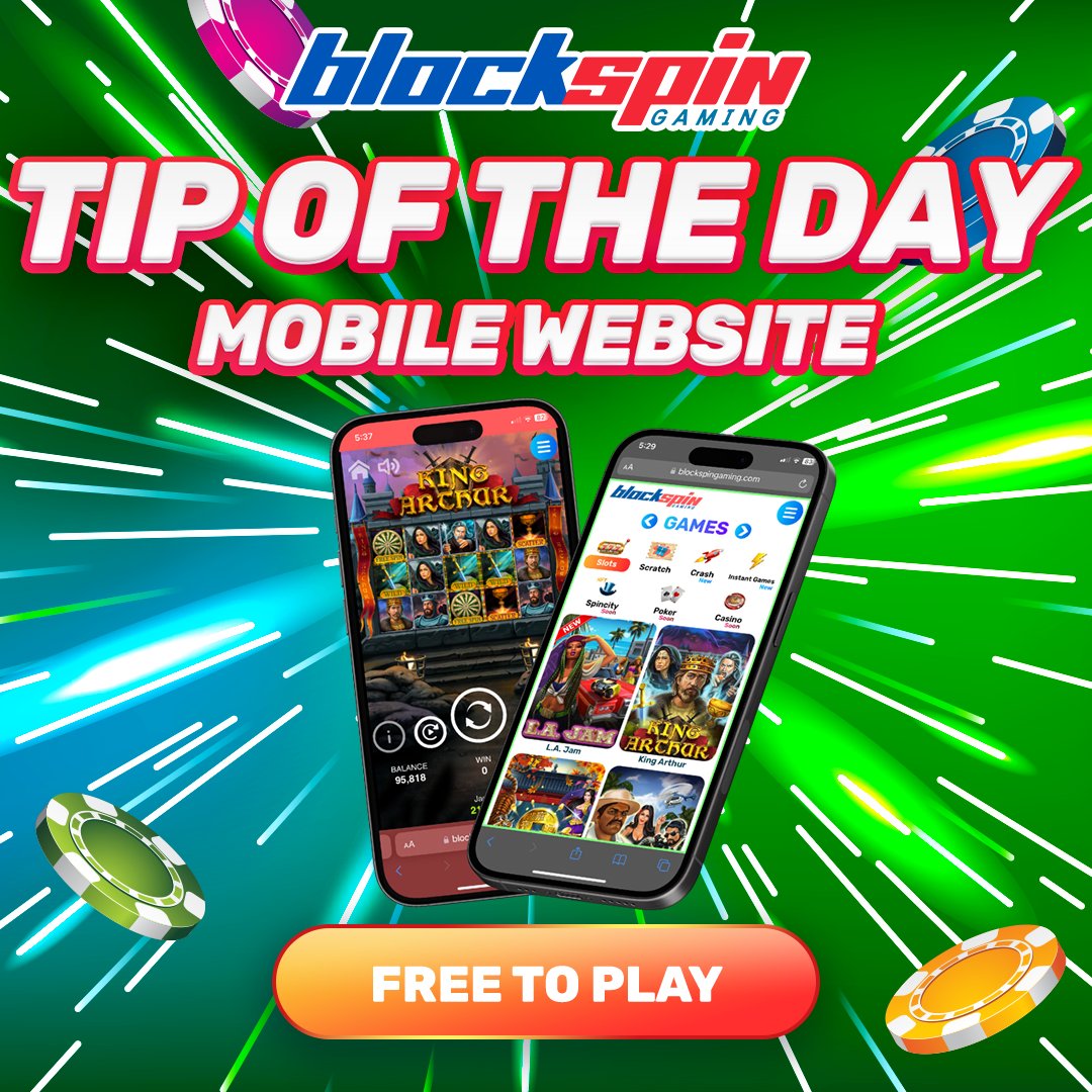 blockspingaming's tweet photo. 🚨@BlockSpinGaming Tips🚨
💡Check out the mobile website of BlockSpinGaming and experience faster and smoother gameplay than any other game! Share your experience!💯
#free2play #freeslots #tips https://t.co/6izCAukh5V