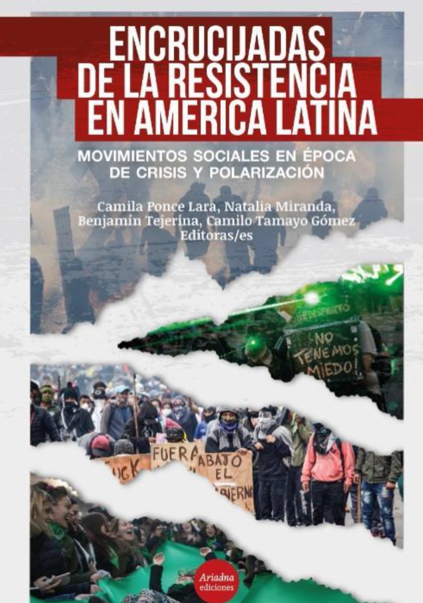 Joaquín Rozas (@joaquinrozas_) on Twitter photo 🚨🚨 ¡Acaba de salir un gran libro sobre movimientos sociales en AL, editado por <a href="/camilaponcelara/">Camila Ponce Lara</a>, Natalia Miranda, <a href="/BenjaminTejeri3/">Benjamin Tejerina</a> y <a href="/camilotamayog/">Camilo Tamayo Gomez</a>! Tuve el gusto de contribuir con un capítulo sobre desmovilización en Chile. 🧵👇 (1/5)
🔗 ariadnaediciones.cl/images/pdf/Enc… 🚨🚨 ¡Acaba de salir un gran libro sobre movimientos sociales en AL, editado por <a href="/camilaponcelara/">Camila Ponce Lara</a>, Natalia Miranda, <a href="/BenjaminTejeri3/">Benjamin Tejerina</a> y <a href="/camilotamayog/">Camilo Tamayo Gomez</a>! Tuve el gusto de contribuir con un capítulo sobre desmovilización en Chile. 🧵👇 (1/5)
🔗 ariadnaediciones.cl/images/pdf/Enc…