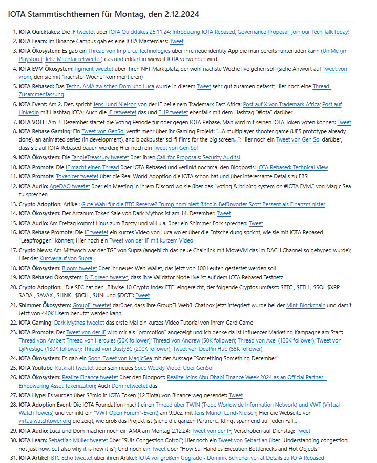Vrom14286662's tweet photo. 200x in Folge! 💪
Hier die #IOTA Stammtischthemen für heute Abend!
https://t.co/H9KSK8pi7v https://t.co/NVBbthMwmY
