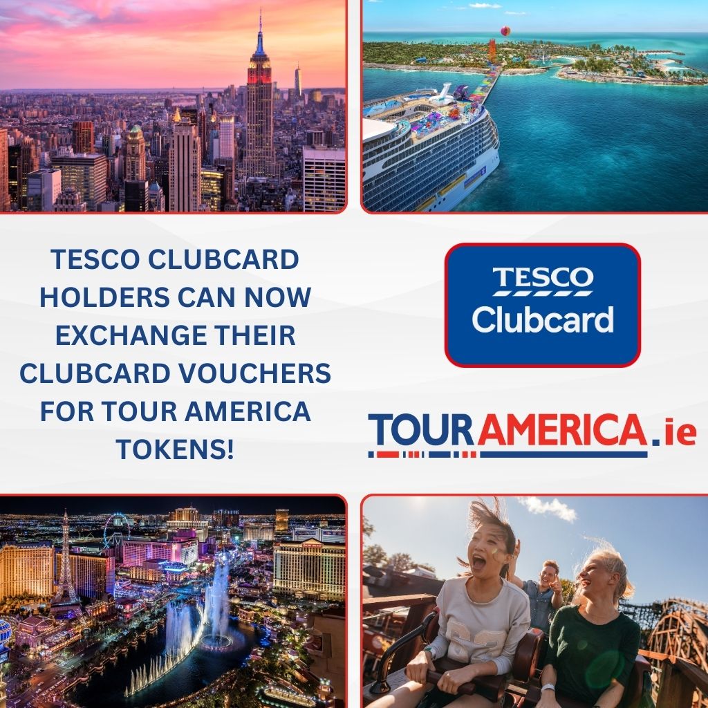 Tour America has partnered with Tesco, to bring you an amazing way to save on your next holiday! Tesco Clubcard holders can now exchange their Clubcard vouchers for Tour America Tokens.

To find out more check out tesco.ie/clubcard/rewar…