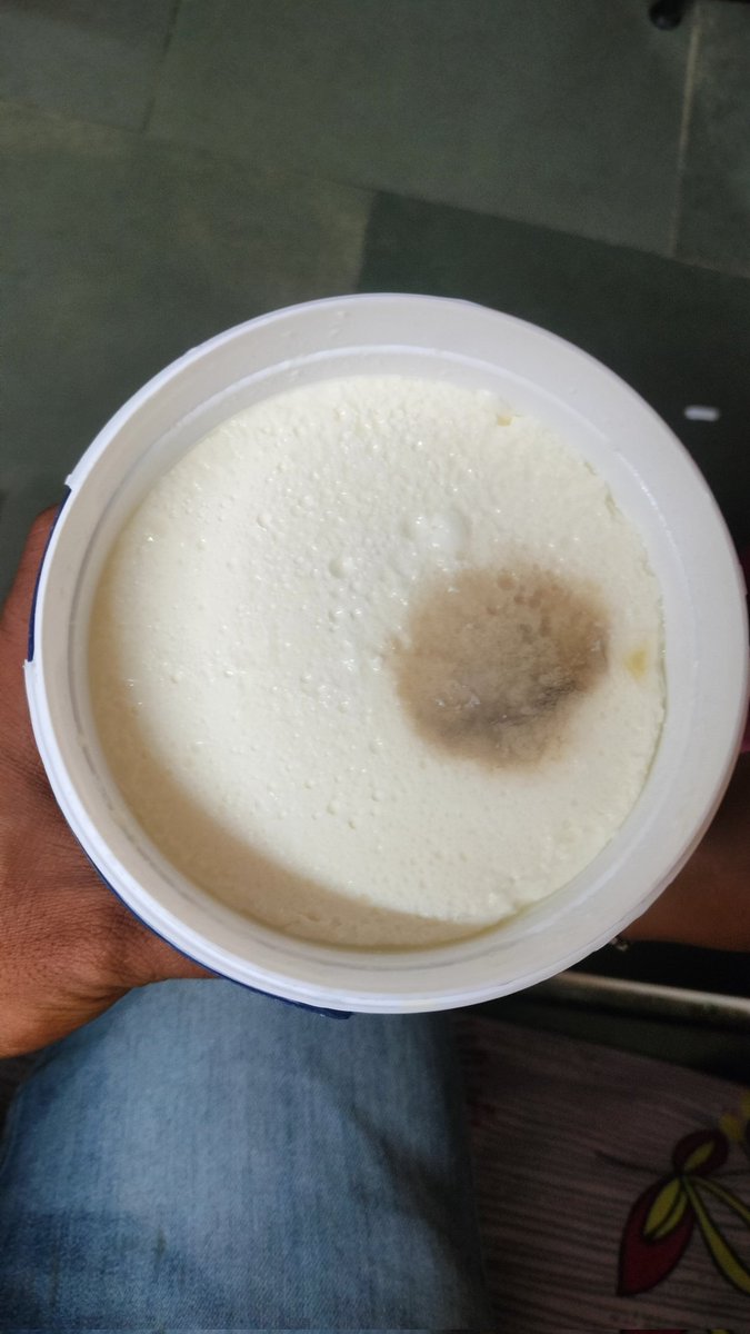 SagarPatekar1's tweet photo. @MilkyMist_MMD @MilkyMistCare, I purchased Milky Mist Curd from D-Mart on 6th Dec 2024. Upon opening it, I found a black spot in the curd (photo attached). Also sharing the batch and manufacturing details for reference. Kindly advise the next steps.
#consumerprotection https://t.co/zsfYp5uiNO