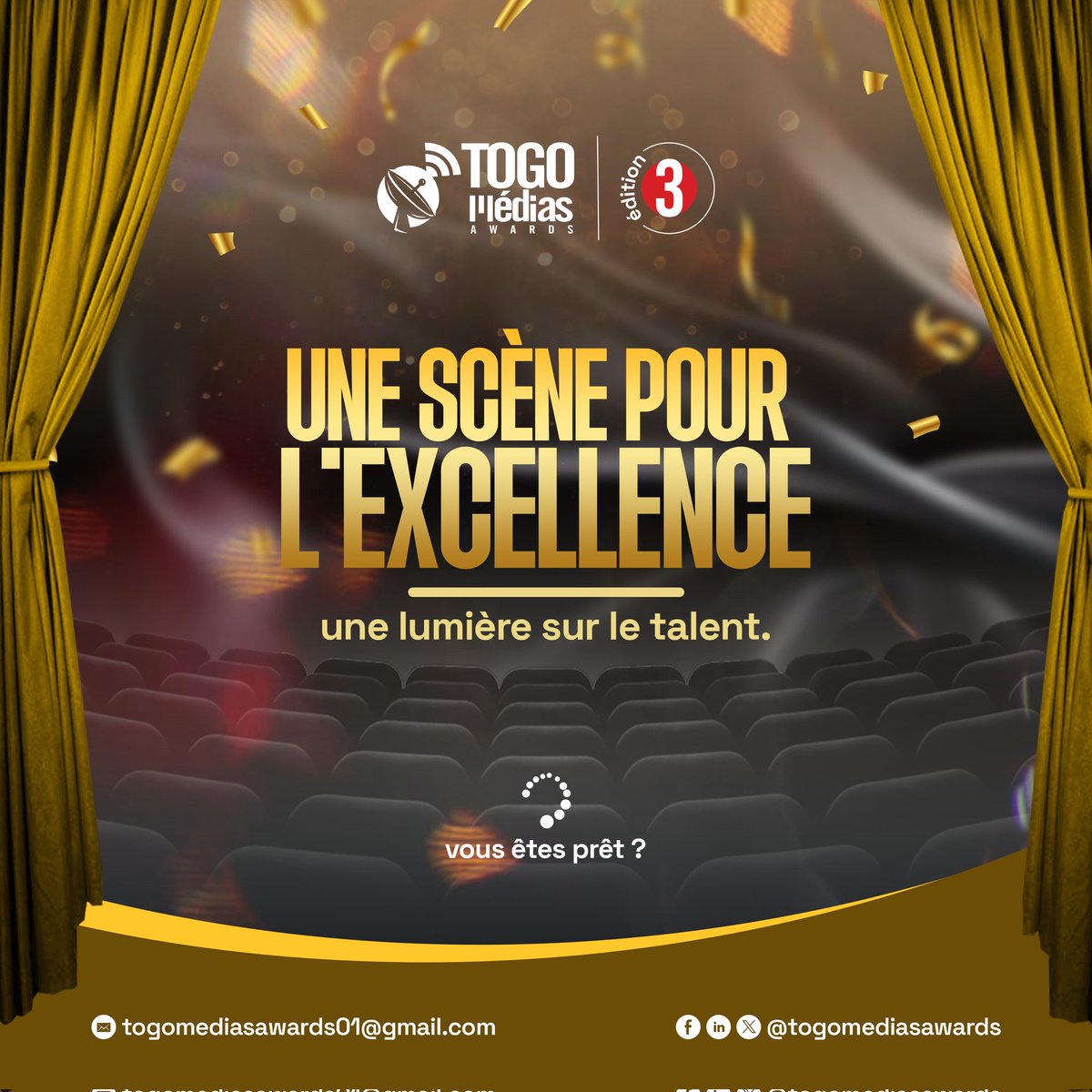 PolongaPyabalo's tweet photo. ✨

Prêt pour célébrer l'excellence dans le secteur des #Medias au #Togo.

La troisième édition des #TogoMédiasAwards se prépare en toute beauté !

Merci pour votre soutien.

@medias_togo @CommunicationTg @PlanIntTogo
@AbiraBonfoh @KayiDogbe https://t.co/FyeMQHPgSP