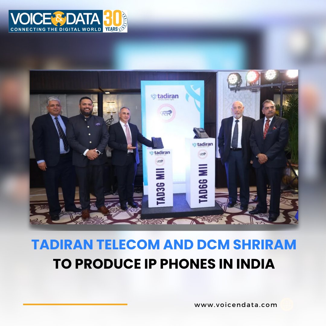 voicendata_'s tweet image. Exciting news in the tech world! Tadiran Telecom has partnered with DCM Shriram to manufacture IP phones right here in India. 

Read More: voicendata.com/news/tadiran-t…

#IPPhones #TelecomIndia #TadiranTelecom #DCMShriram #MakeInIndia #TechInnovation