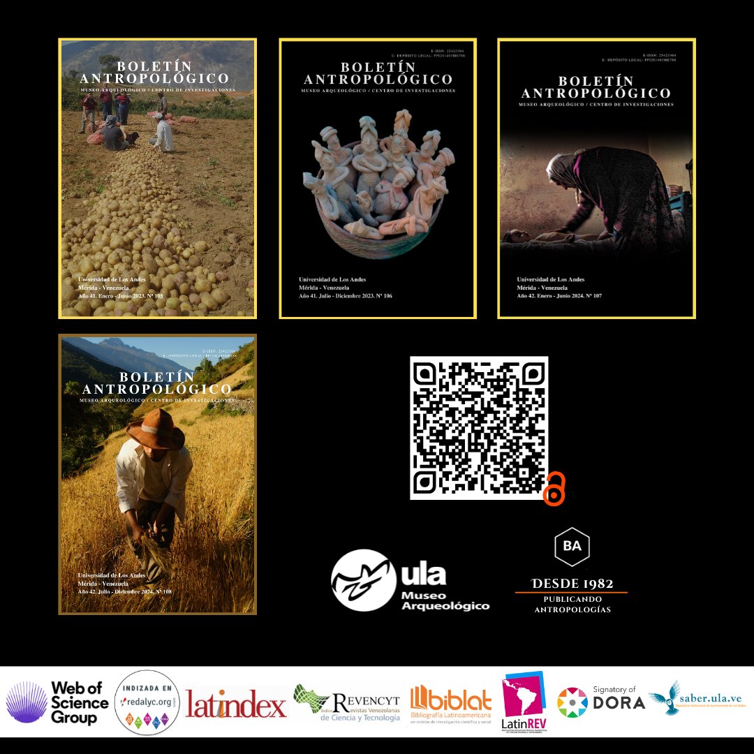 #9Diciembre | Te invitamos a visitar  el portal de nuestra revista donde  se encuentran publicados  en #OpenAccess diversos artículos de corte antropológico de autores/as de América Latina y el Caribe:
Búscalo aquí: saber.ula.ve/boletin_antrop…

#Merida #9Dicembre #9Dic