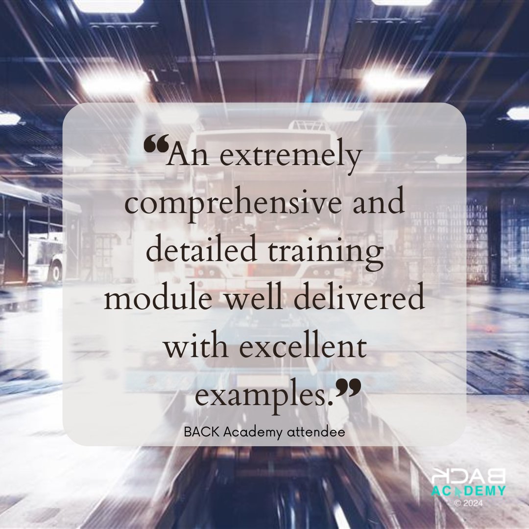 back_academy's tweet photo. O-Licence awareness training for directors, partners, sole traders and all senior managers 11 December 2024.  You can also get 7 hours DCPC. Here's what a recent attendee thought.  https://t.co/Ap8PMjsaBp. #training #OLAT #HGV #bus #coach https://t.co/H16Vu66QTi