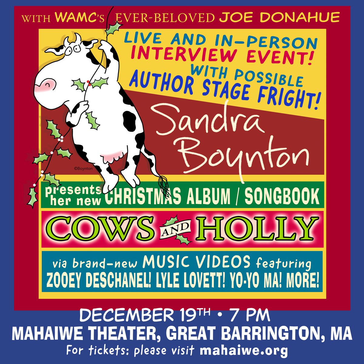 Sandra Boynton (@sandyboynton) on Twitter photo Please note: This is not optional—I'll be taking attendance. <a href="/TheMahaiwe/">Mahaiwe Performing Arts Center</a> Please note: This is not optional—I'll be taking attendance. <a href="/TheMahaiwe/">Mahaiwe Performing Arts Center</a>