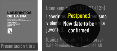 Hem actualitzat les dates dels nostres seminaris en obert. Es posposa la presentació del llibre “Laberintos de la Ira" que estava previst pel dia 13/12. 

Consulta les darreres novetats a: igop.uab.cat/2024/11/18/cic…