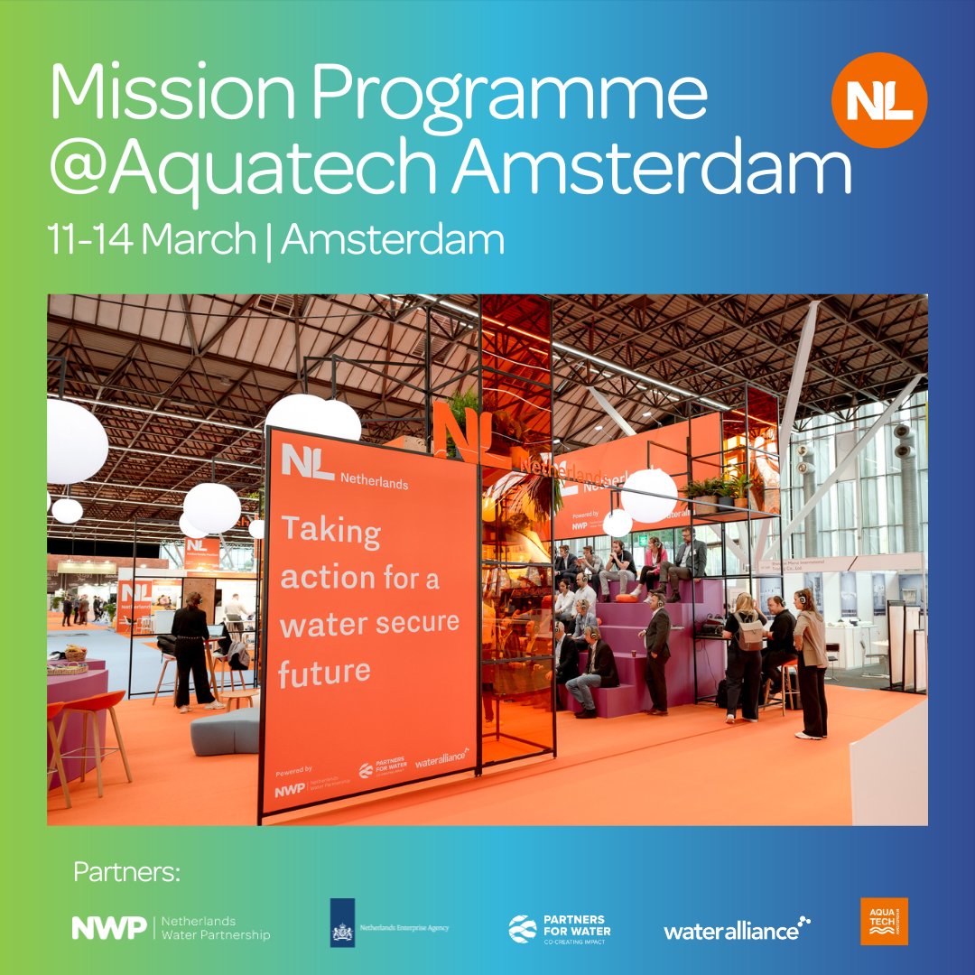 .<a href="/nwpnederland/">NWP</a> invites international water organisations to experience #AquatechAmsterdam 2025,  through a free, tailored programme designed to connect you with the #DutchWaterSector.
ℹ️dutchwatersector.com/events/aquatec…
📩 m.vanbuchem@nwp.nl for more details!