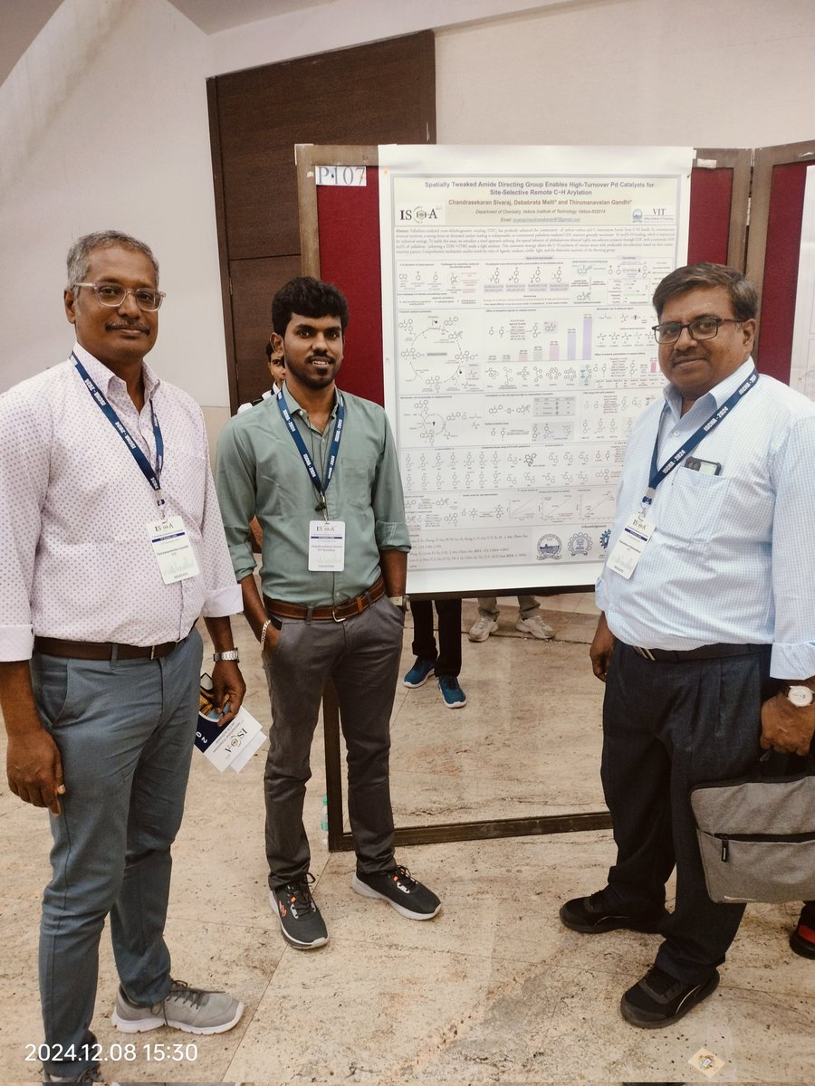 <a href="/ischa2024/">ISCHA 2024</a> Congratulations Siva <a href="/SIVARAJc97/">SIVARAJ C</a> for winning the RSC best poster award.  Keep it up! 
Thank you <a href="/ischa2024/">ISCHA 2024</a>,  IIT Bombay.