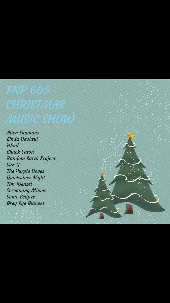 fridaynightprogressive.com
CHRISTMAS MUSIC SHOW
December 13th 9:00 PM New York Time