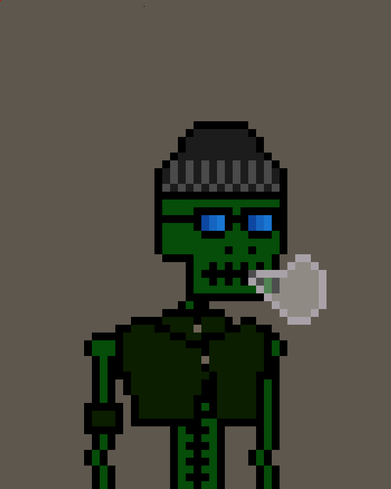 _PixelSkeletons's tweet photo. With a thief's hat that reveals his dark past, 💀this skeleton walks through the shadows.
His breath exhales cold smoke, leaving behind a trail as mysterious as himself.
Is he a villain or a misunderstood hero?🔥🕶️

#NFT #NFTGiveaway #NFTCommunity #NFTartists #nftcollectors https://t.co/VCWWTXENol