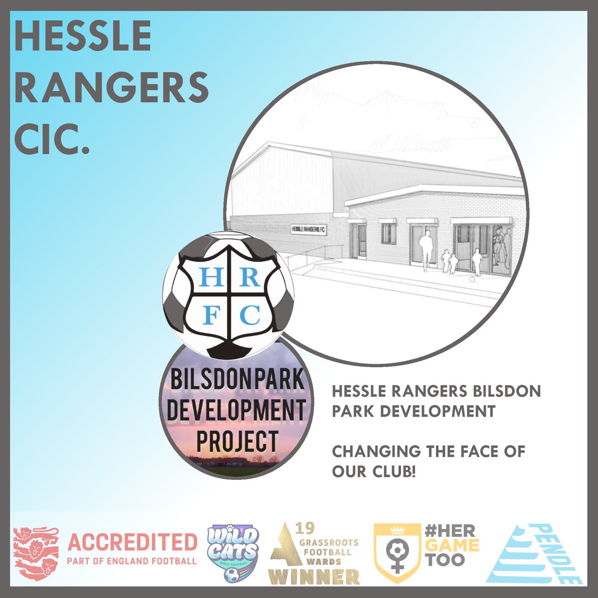 HessleRangers's tweet photo. Are you aware of the BILSDON PARK DEVELOPMENT PROJECT? As the project approaches 80% fully funded, we need your help. Read all about the project and get in touch if you can help with funding, fundraising or corporate sponsorship. 

https://t.co/Lh2vl2xFX2

🩵🤍 #UTR https://t.co/I9KLAGH15O