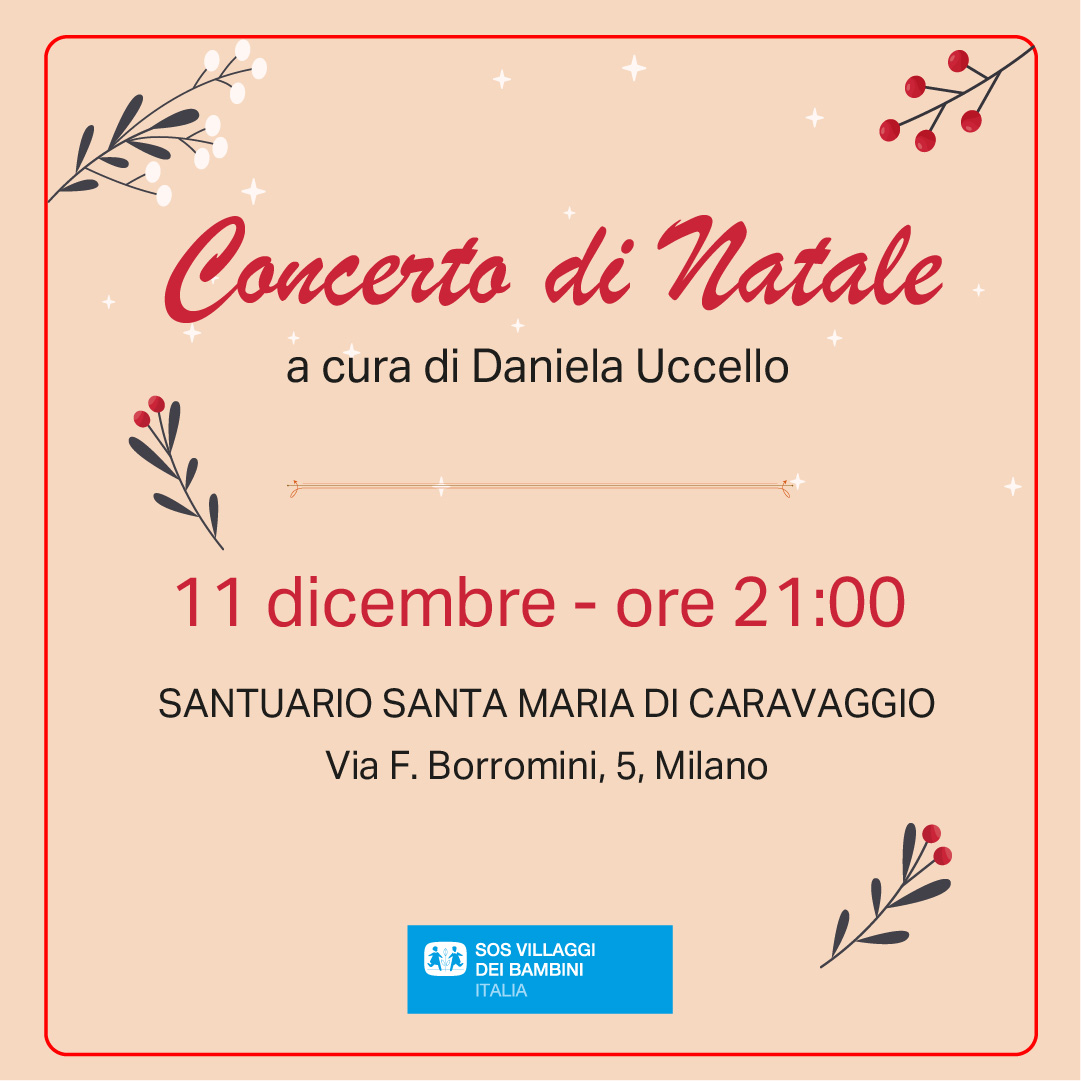 Vi aspettiamo 𝗠𝗲𝗿𝗰𝗼𝗹𝗲𝗱𝗶̀ 𝟭𝟭 𝗱𝗶𝗰𝗲𝗺𝗯𝗿𝗲 per il tradizionale  Concerto di Natale con un programma speciale. 💫
#SOSVillaggiDeiBambini
