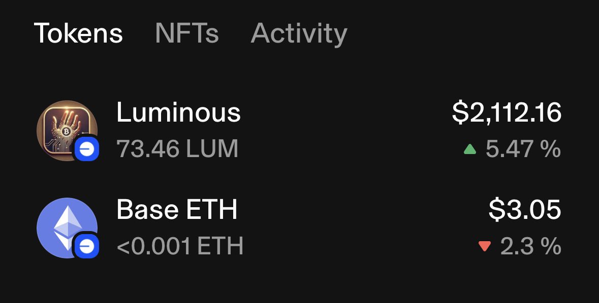 AitanaBTC's tweet image. Holding #M3M3 &amp;amp; $LUM ✍️📈

@WEAREM3M3_ / @luminousbase