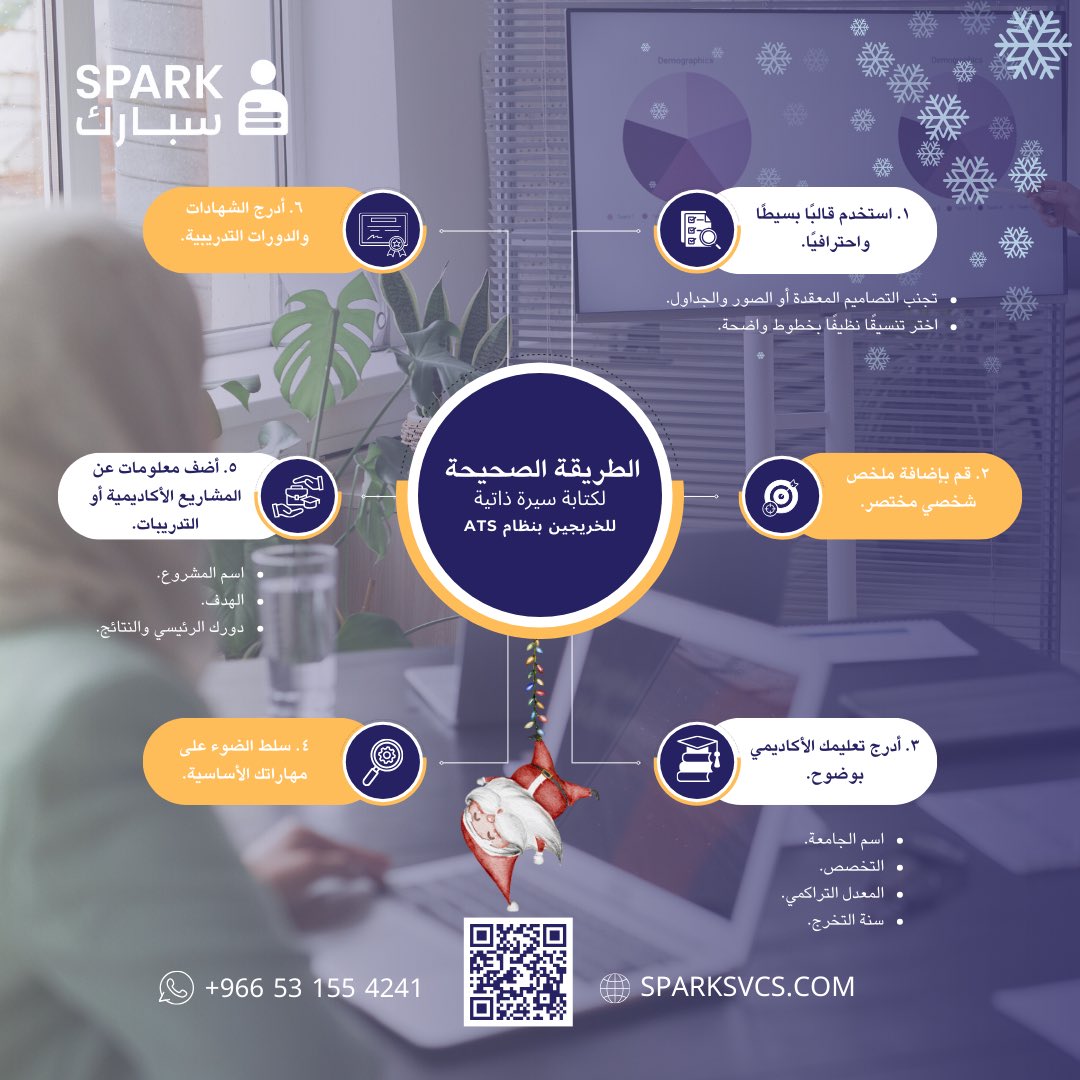 sparkcv's tweet photo. 💼✨ اجعل سيرتك الذاتية مميزة ومتوافقة مع أنظمة التوظيف ATS مع سبارك للخدمات
نساعدك في إبراز مهاراتك وخبراتك بطريقة احترافية لتلفت أنظار أصحاب العمل.  

#توظيف #سيرة_ذاتية #تطوير_مهني #فرص_وظيفية #سبارك https://t.co/MvanA3vgel