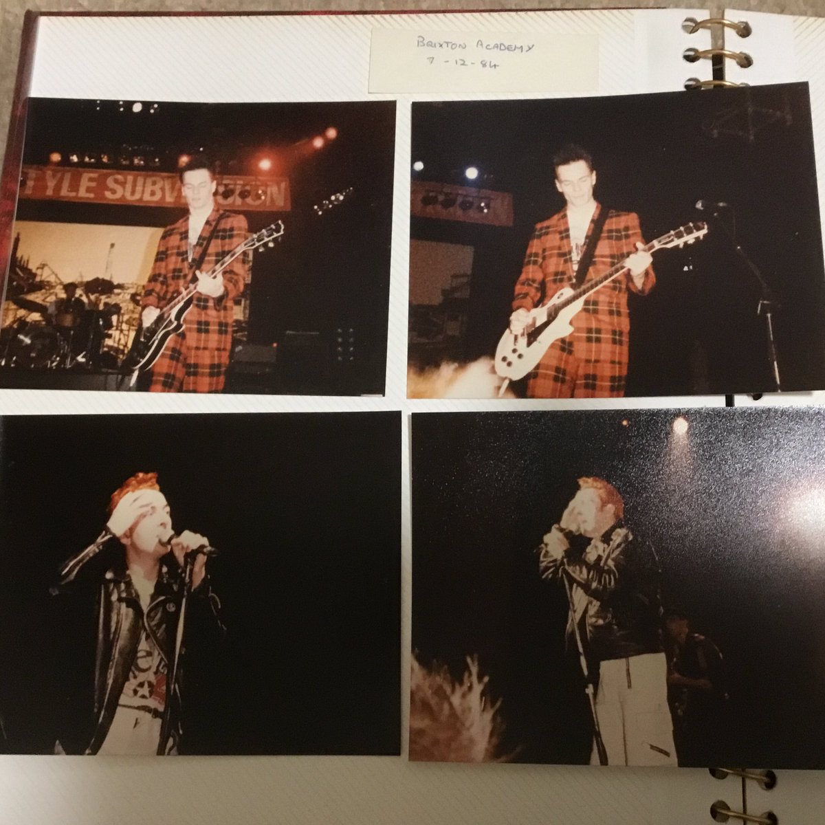 6th &amp; 7th December 1984 #theclash Scargills Christmas Party Brixton Academy . Last UK gigs -excluding busking tour😂 #punk #joestrummer #brixtonacademy