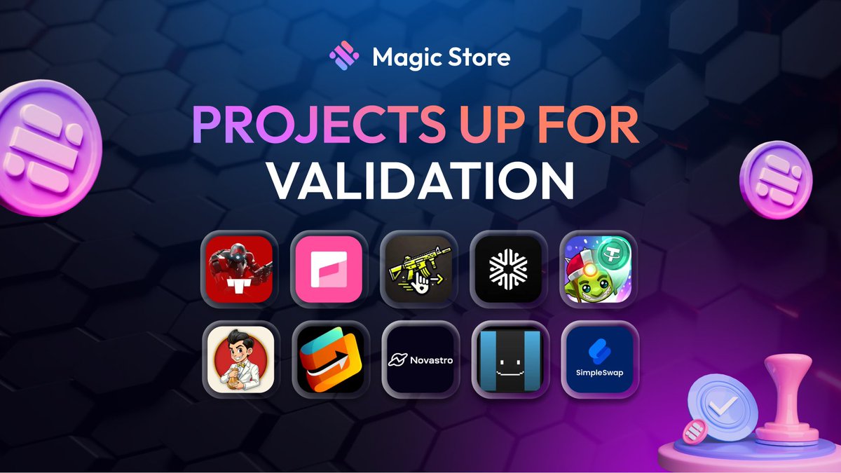 New projects are knocking on the Magic Store's door, and only YOU can let them in! 🕒

Your vote could shape the future of the Web3.

Don’t wait; VOTE NOW! 🗳️👇
magicsquare.io/store/discover…