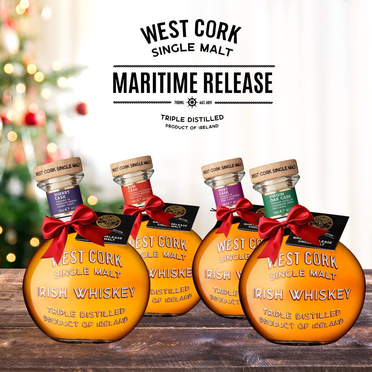 Perfect for gifting or sharing, our
unique West Cork Maritime Single Malt brings the spirit
of the sea to your holiday celebrations!

#westcorkirishwhiskey